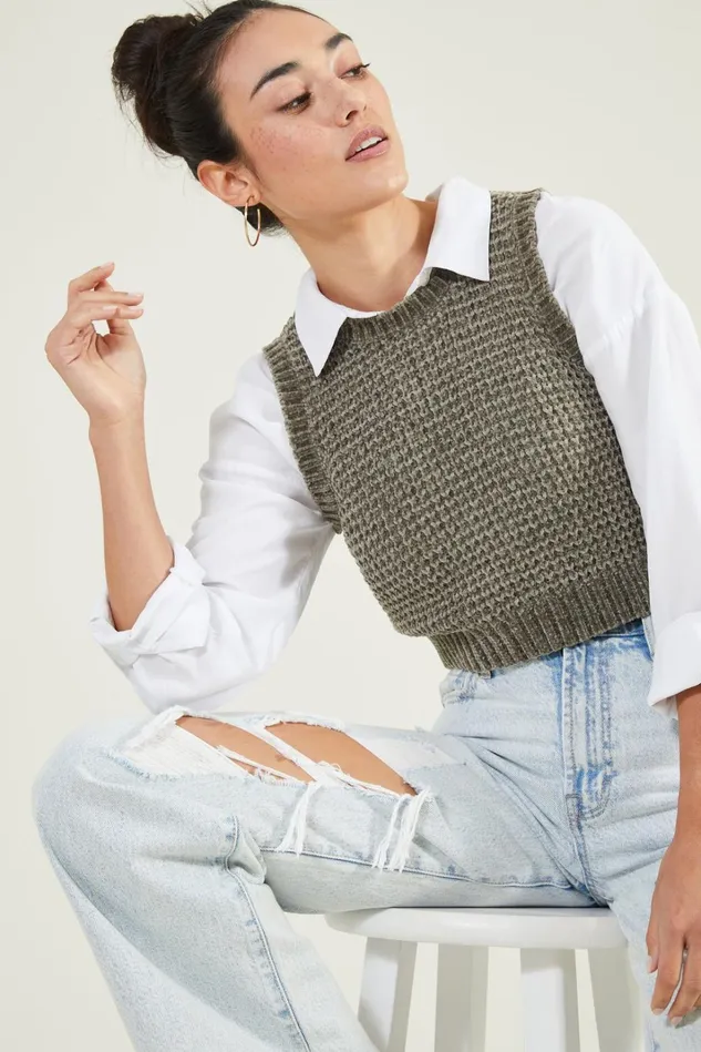 Altar039d State Cheyenne Chenille Sweater Vest Women Sweater Vests