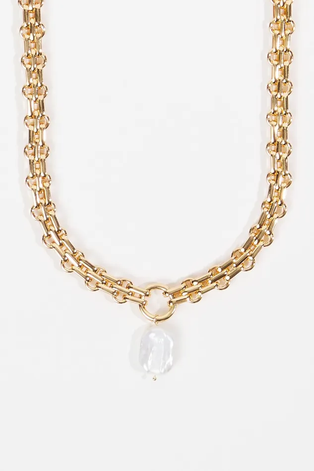 Altar039d State Chunky Pearl Pendant Necklace Women Jewelry