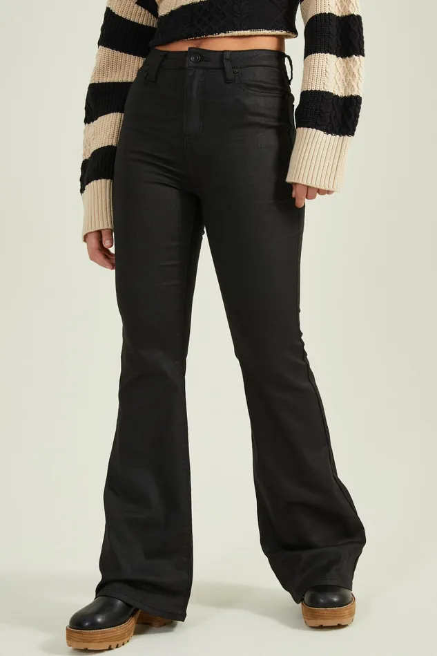 Altar039d State Clara Coated Flares Women Pants
