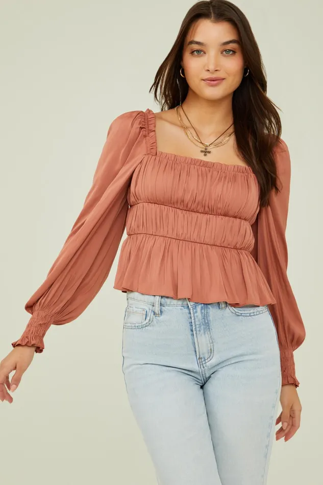 Altar039d State Colette Ruched Top Women Blouses