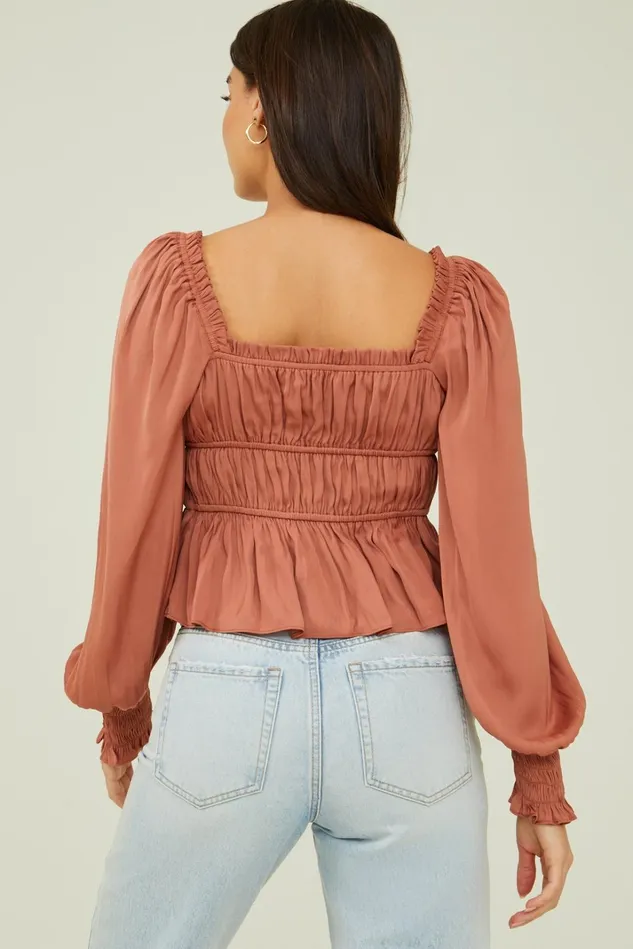 Altar039d State Colette Ruched Top Women Blouses