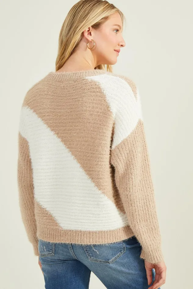 Altar039d State Corinne Colorblock Sweater Women Sweaters