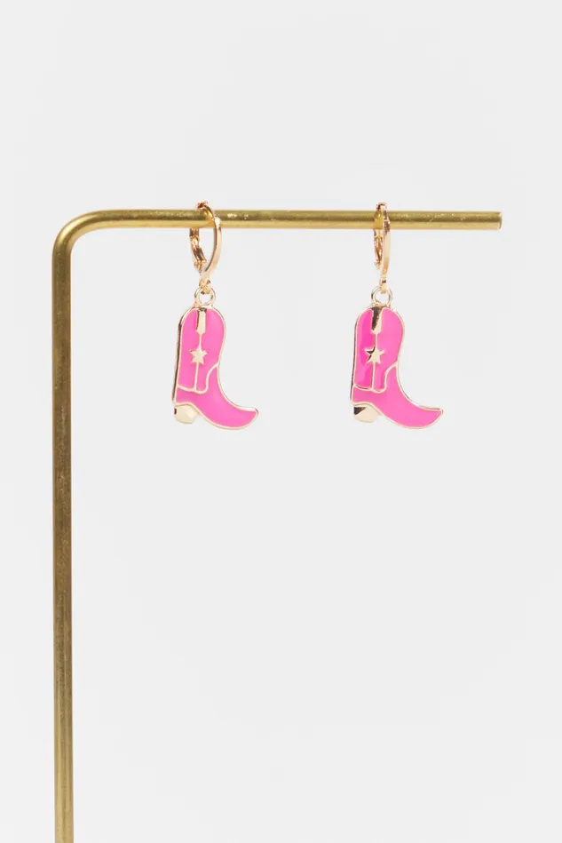 Altar039d State Cowboy Boot Earrings 8211 Hot Pink Women Jewelry