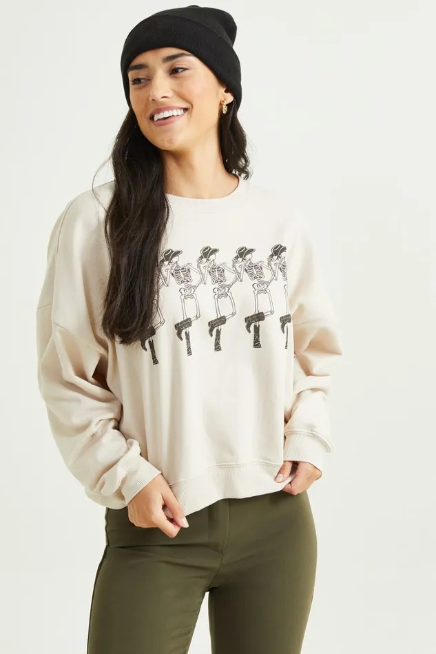 Altar039d State Cowboy Skeleton Sweatshirt Women Sweatshirts