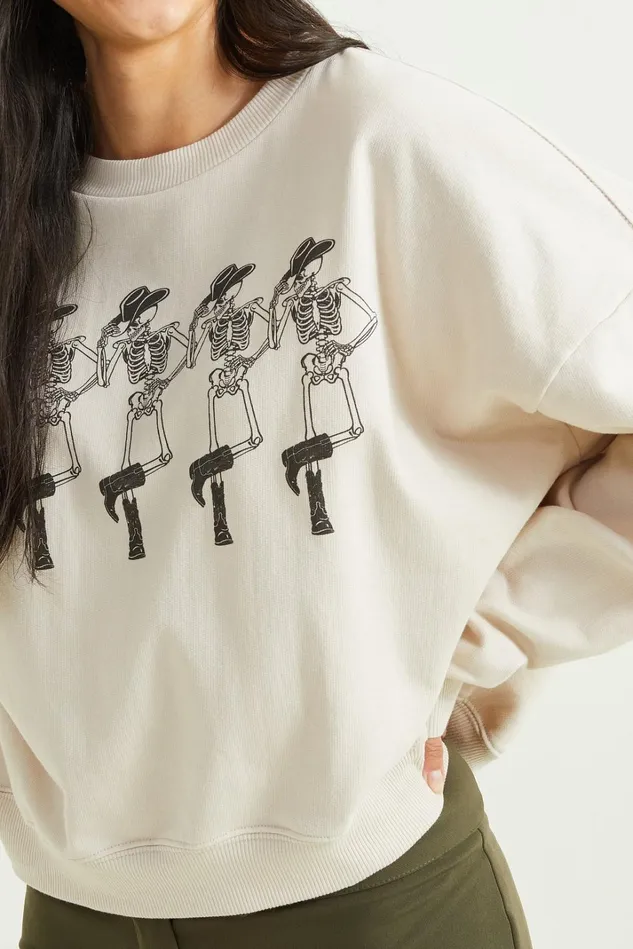 Altar039d State Cowboy Skeleton Sweatshirt Women Sweatshirts