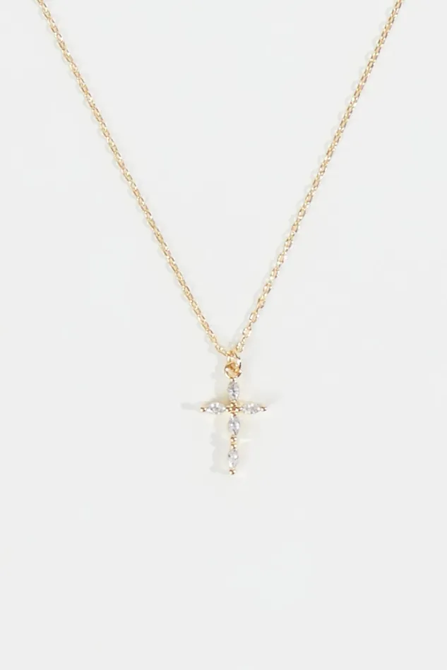 Altar039d State Crystal Cross Charm Necklace Women Jewelry