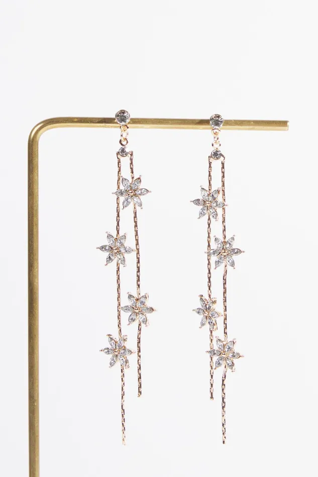 Altar039d State Crystal Flower Earrings Women Jewelry