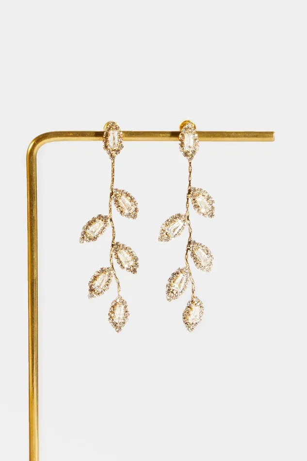 Altar039d State Crystal Vine Earrings Women Jewelry