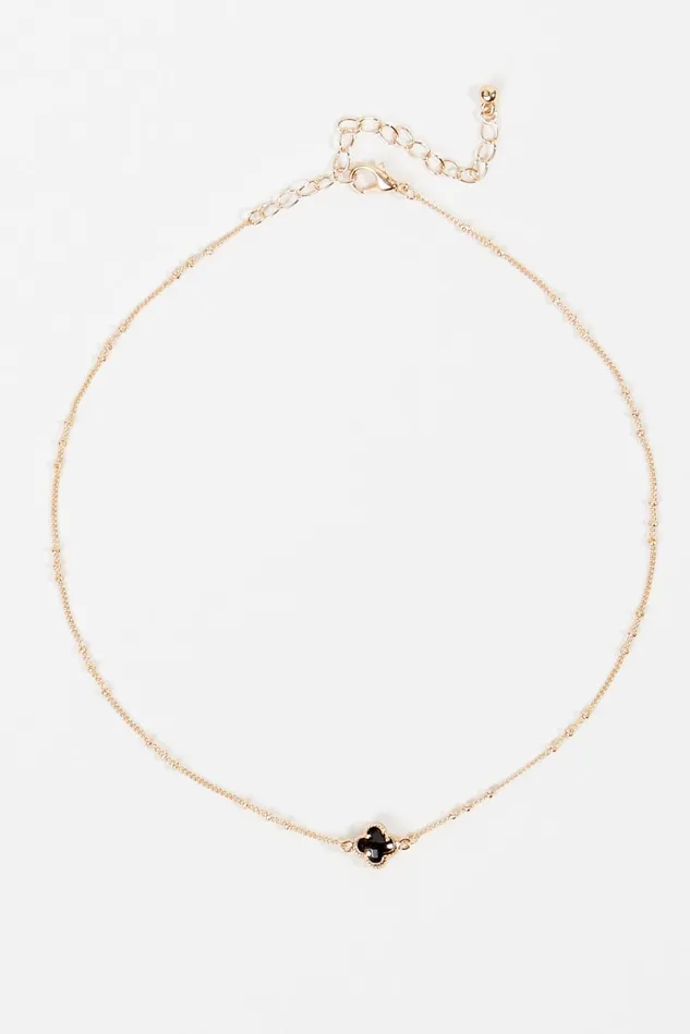 Altar039d State Dainty Clover Charm Choker Necklace Women Jewelry