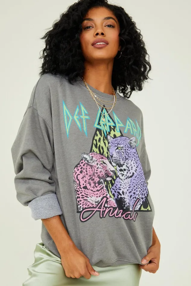 Altar039d State Def Leppard Fleece Sweatshirt Women Sweatshirts