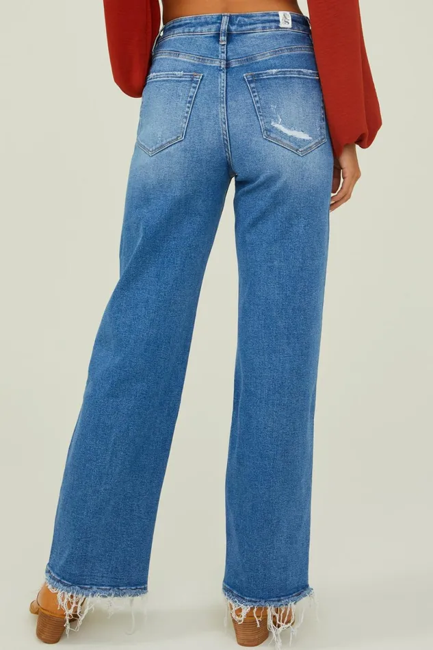 Altar039d State Donna Frayed Straight Leg Jeans Women Jeans