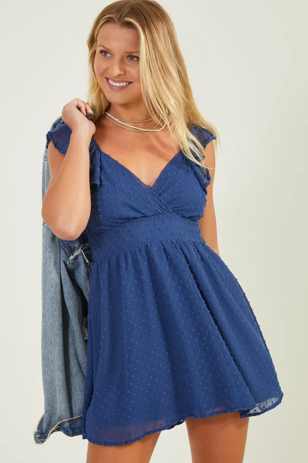 Altar039d State Finch Clip Dot Dress Women Mini