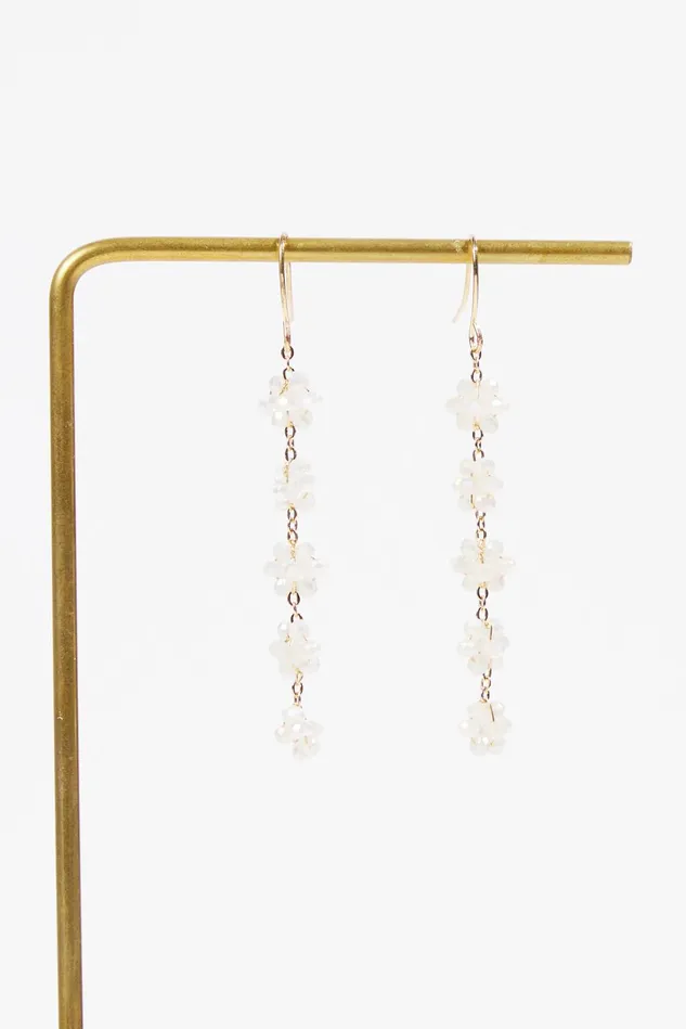 Altar039d State Floral Bead Dangle Earrings Women Jewelry