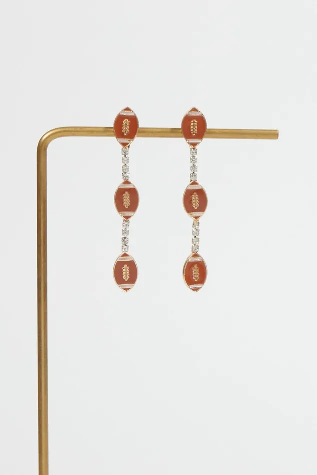 Altar039d State Football Dangle Earrings Women Jewelry