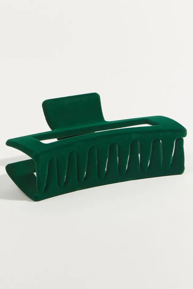 Altar039d State Grande Velvet Rectangle Claw Clip Women Hair Accessories