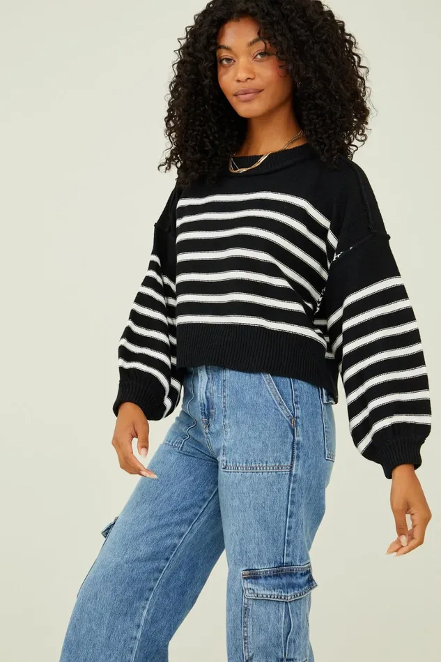 Altar039d State Harley Stripped Sweater Women Sweaters