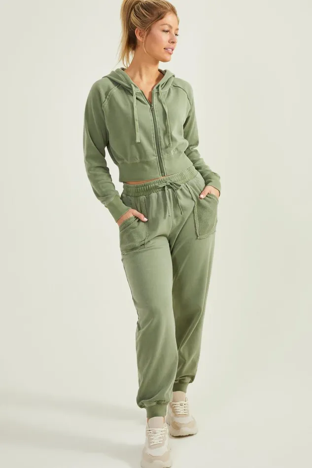 Altar039d State In A Daze Fleece Cropped Jacket Women Activewear