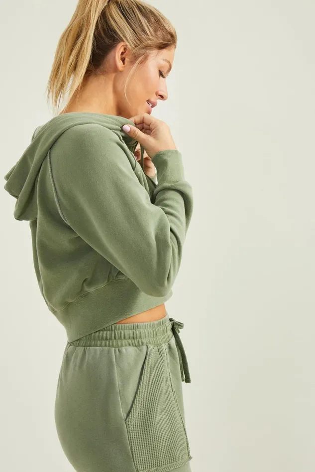 Altar039d State In A Daze Fleece Cropped Jacket Women Activewear