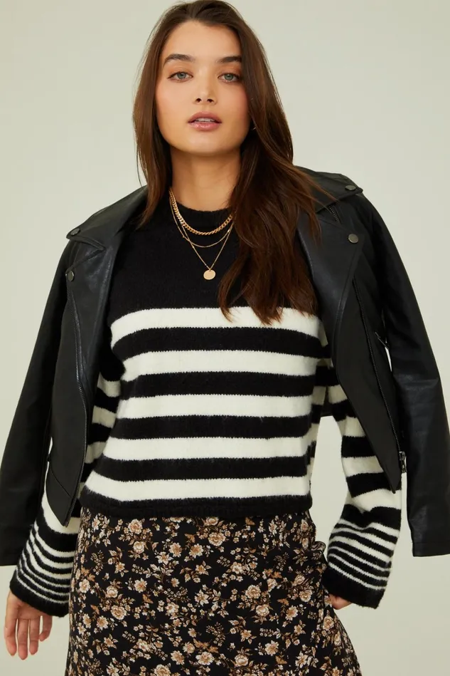 Altar039d State Iris Striped Sweater Women Sweaters