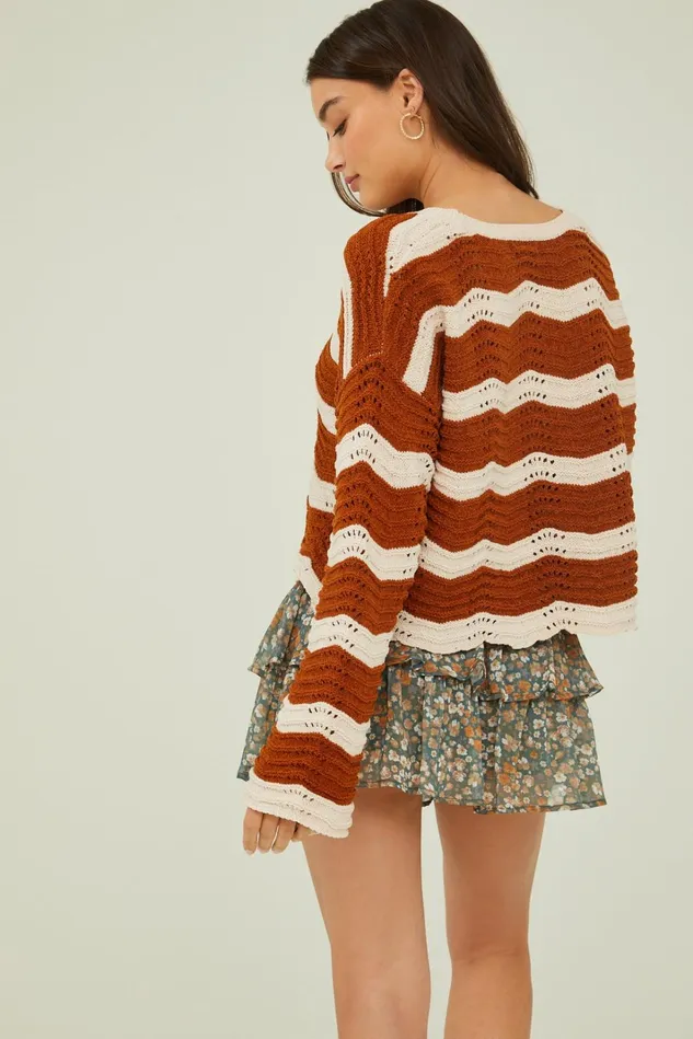 Altar039d State Ivey Striped Sweater Women Cropped Sweaters