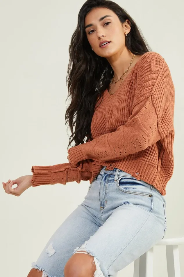 Altar039d State Jane VNeck Pullover Women Sweaters