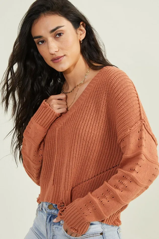 Altar039d State Jane VNeck Pullover Women Sweaters