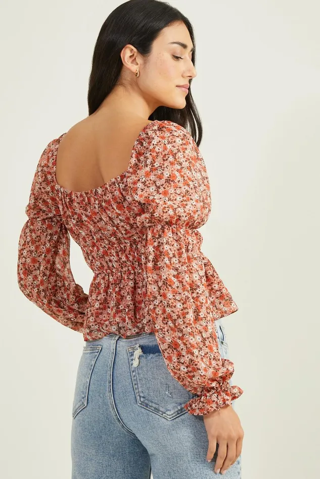 Altar039d State Karly Floral Top Women Blouses
