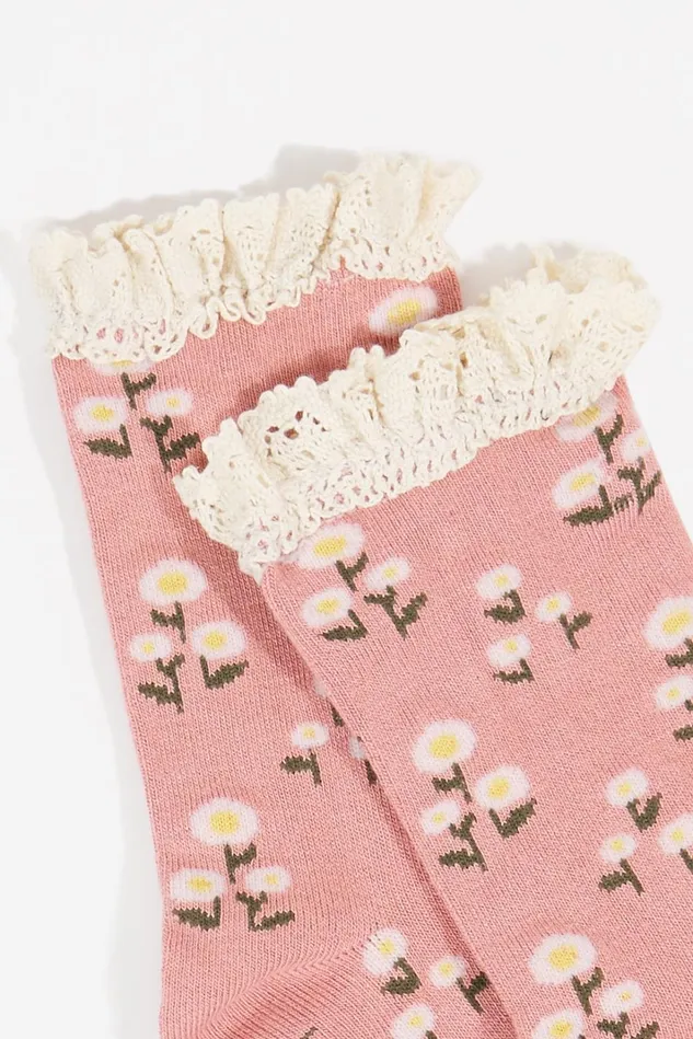 Altar039d State Lace Trim Crew Socks Women Socks