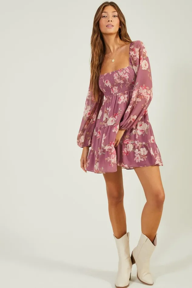 Altar039d State Lexi Floral Dress Women Mini