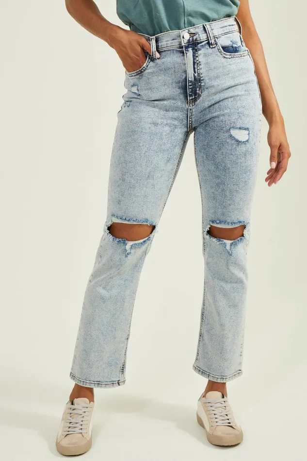 Altar039d State Mariah Straight Leg Jeans Women Mid Rise Jeans