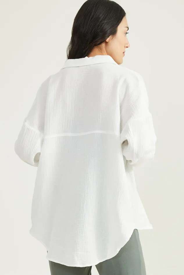 Altar039d State Mary Gauze Button Up Top Women Blouses