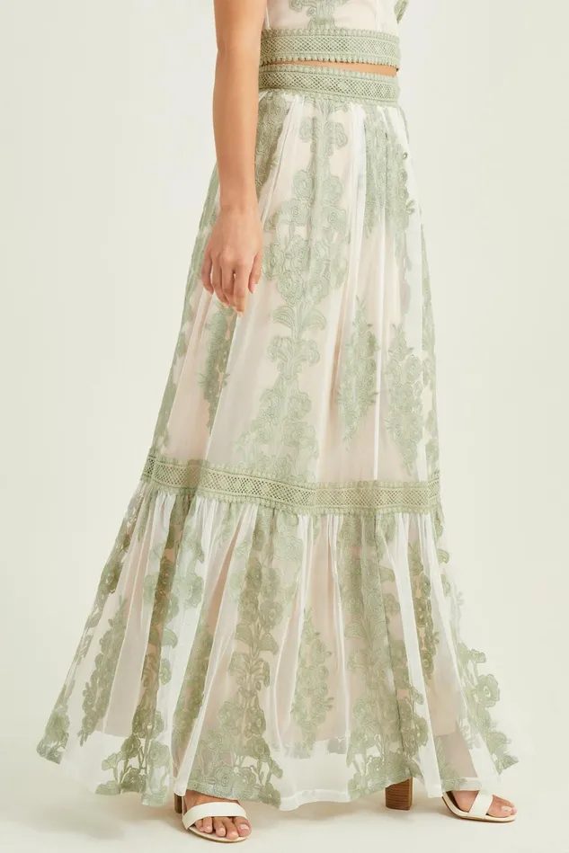 Altar039d State Maude Floral Maxi Skirt Women Matching Sets