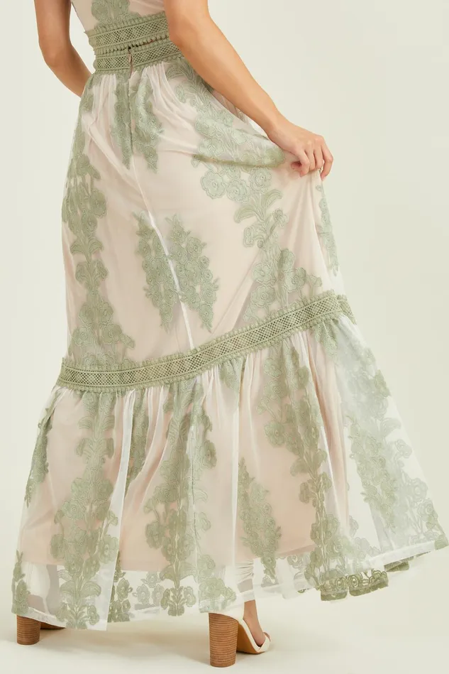 Altar039d State Maude Floral Maxi Skirt Women Matching Sets