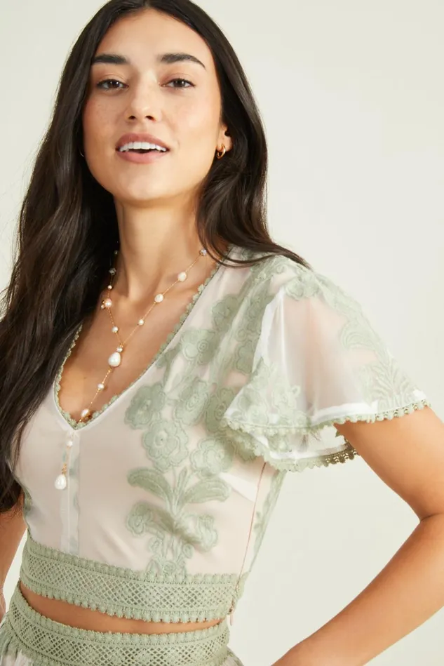 Altar039d State Maude Floral Top Women Matching Sets