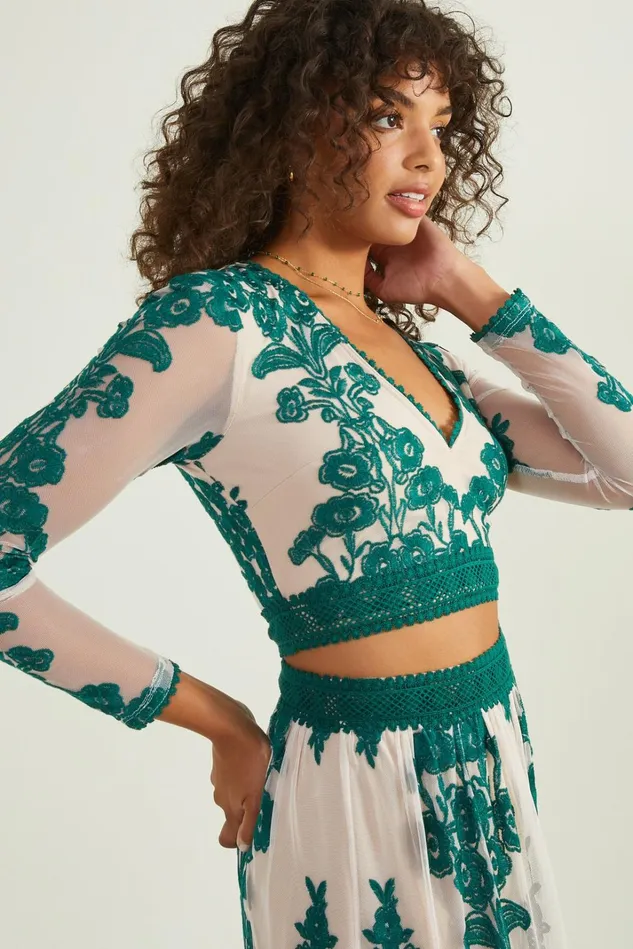 Altar039d State Maude Floral Top Women Matching Sets