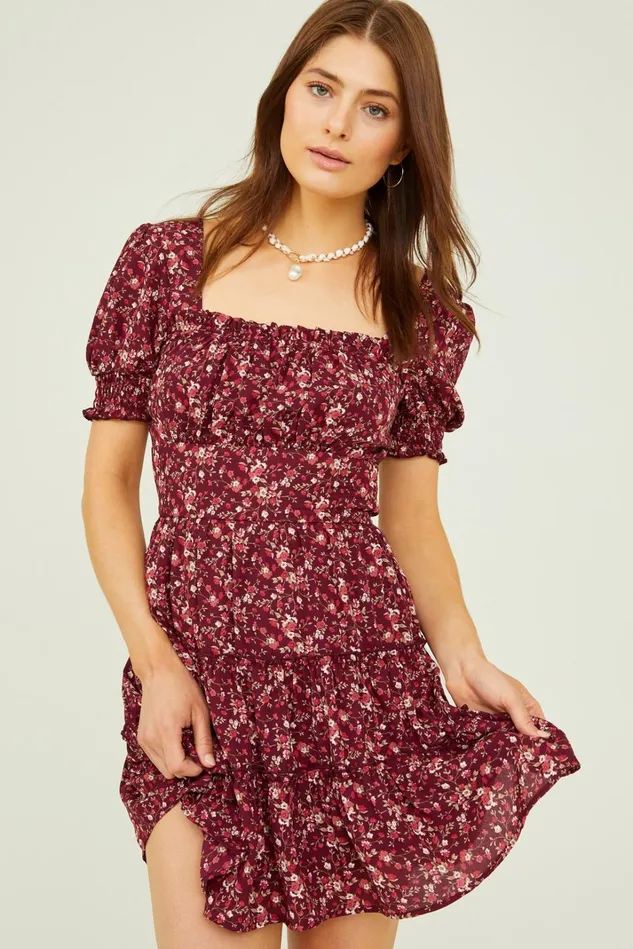 Altar039d State Mayte Floral Mini Dress Women Mini