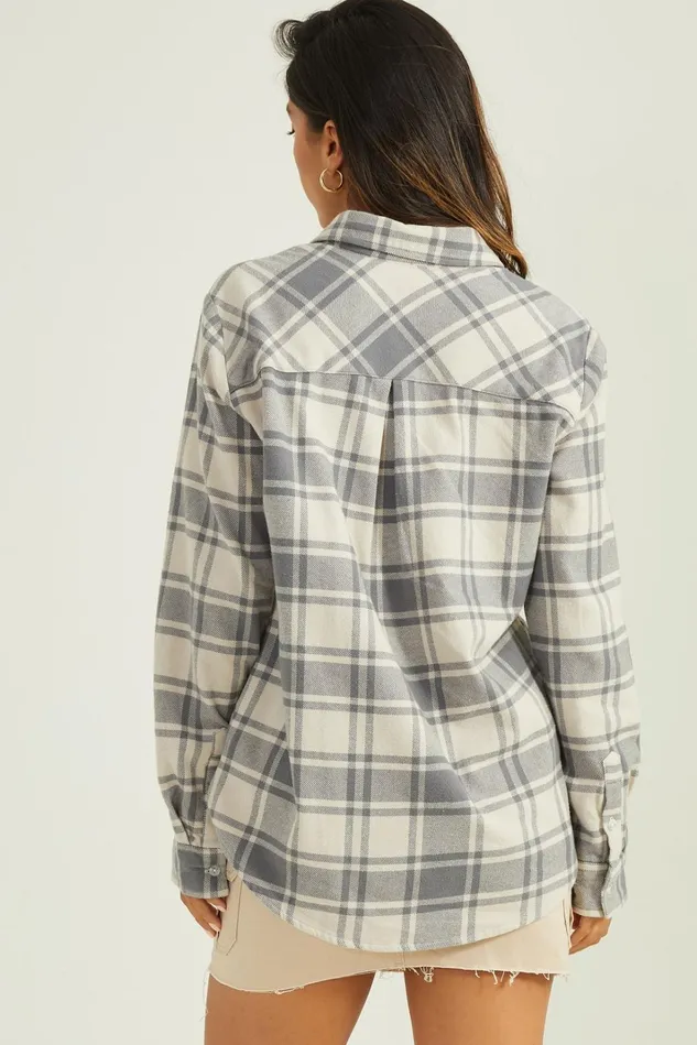 Altar039d State Olivia Flannel Top Women Blouses