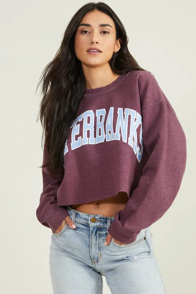 Altar039d State Outer Banks Cropped Pullover Women Sweatshirts