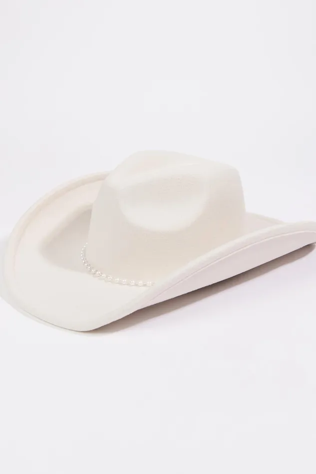Altar039d State Pearl Trim Cowboy Hat Women Hats
