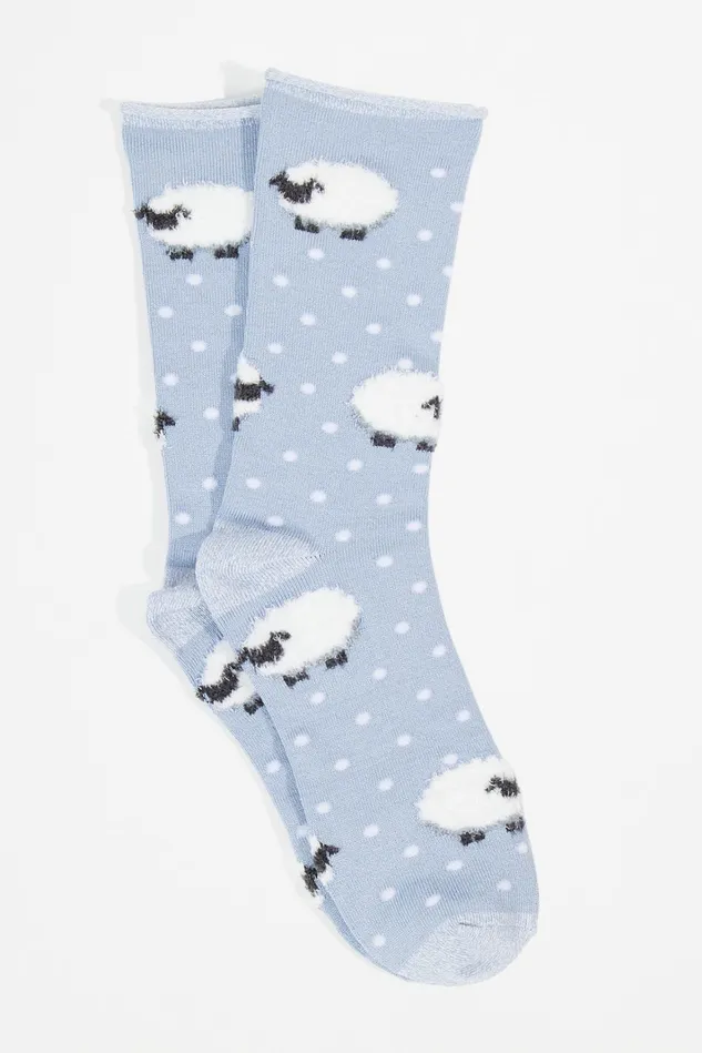 Altar039d State Raised Feather Sheep Socks Women Socks