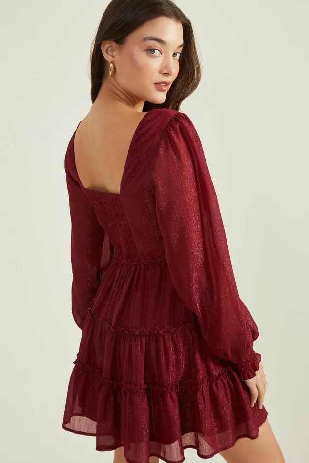 Altar039d State Reed Shimmer Dress Women Mini