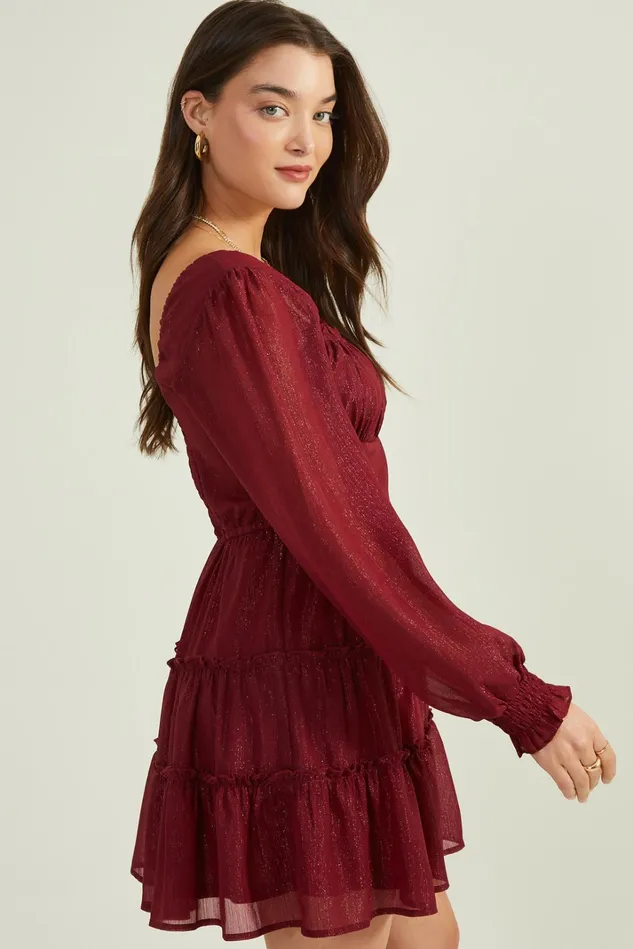 Altar039d State Reed Shimmer Dress Women Mini