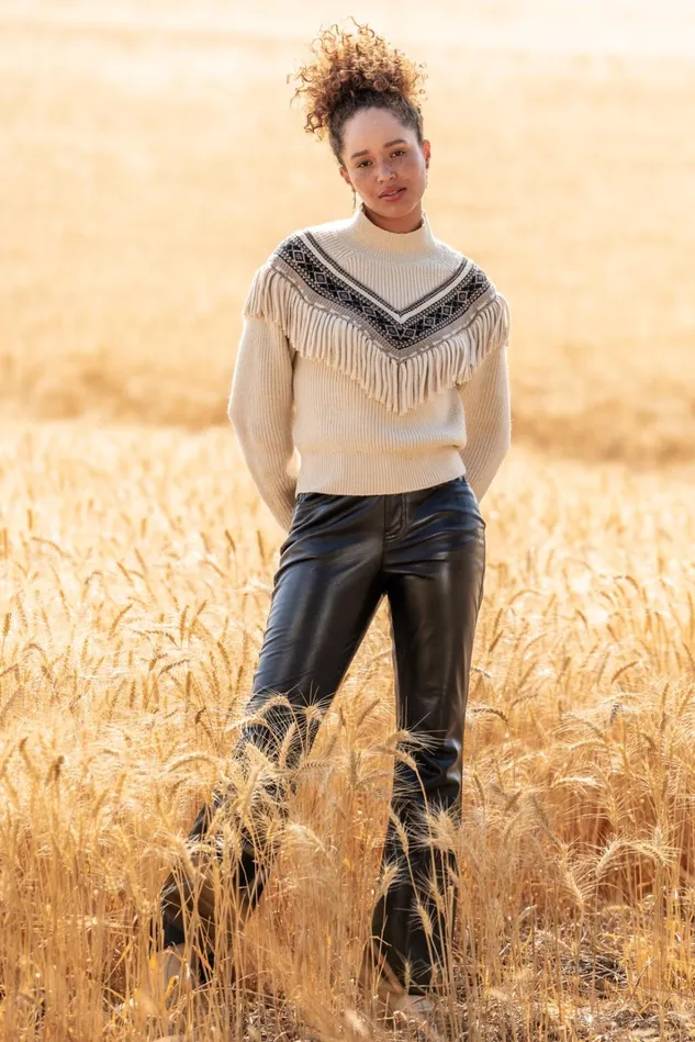 Altar039d State Reese Fringe Sweater Women Sweaters