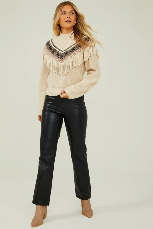 Altar039d State Reese Fringe Sweater Women Sweaters