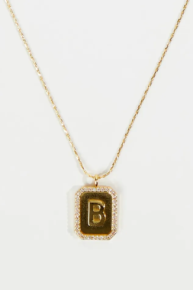 Altar039d State Rhinestone Lined Monogram Pendant Necklace 8211 B Women Jewelry Altar039d State Rhinestone Lined Monogram Pendant Necklace 8211 B Women Jewelry