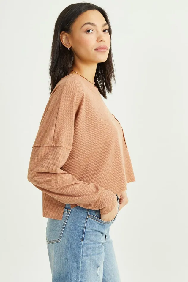 Altar039d State Sandra Thermal Crop Top Women Blouses