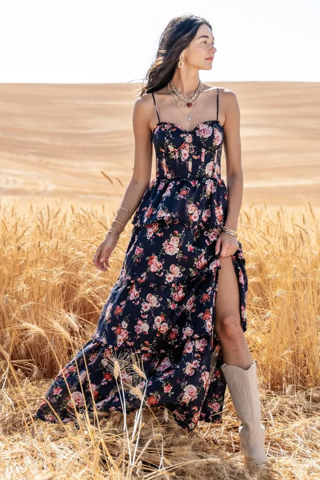 Altar039d State Stellni Floral Maxi Dress Women Maxi Midi