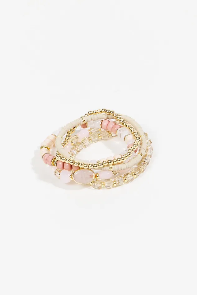 Altar039d State Stone And Glass Beaded Bracelet Set Women Jewelry