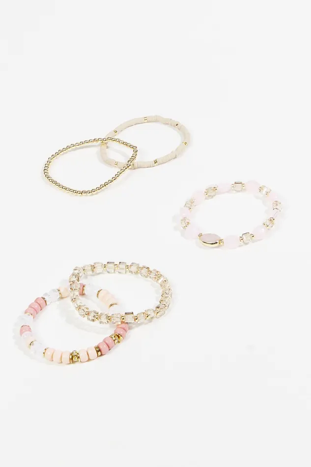 Altar039d State Stone And Glass Beaded Bracelet Set Women Jewelry