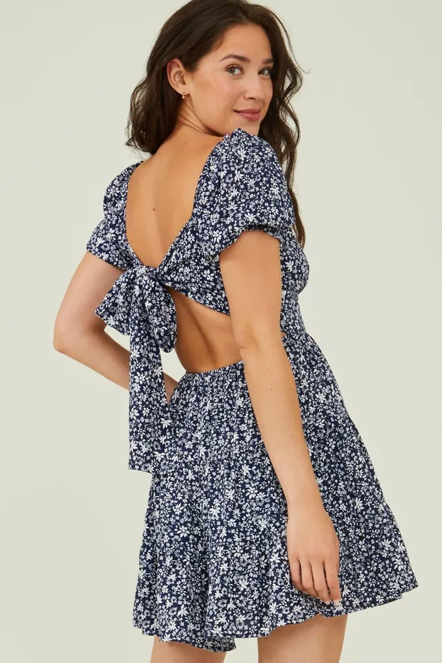 Altar039d State Talia Tiered Floral Dress Women Mini